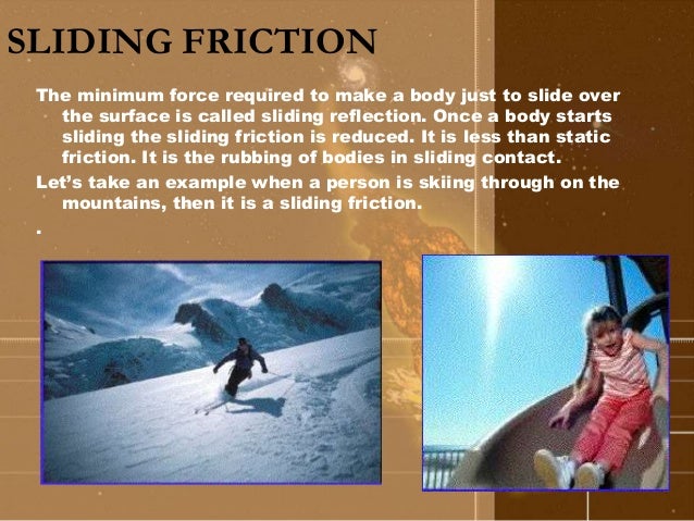 an example of sliding friction