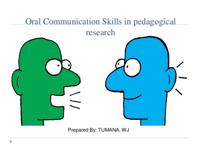 provide an example of oral communication