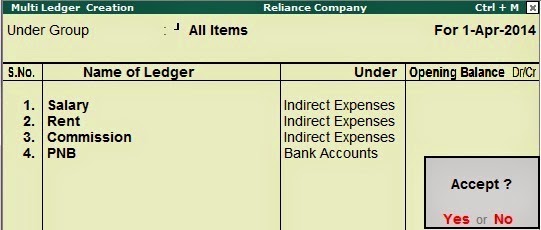 bank reconciliation example in tally
