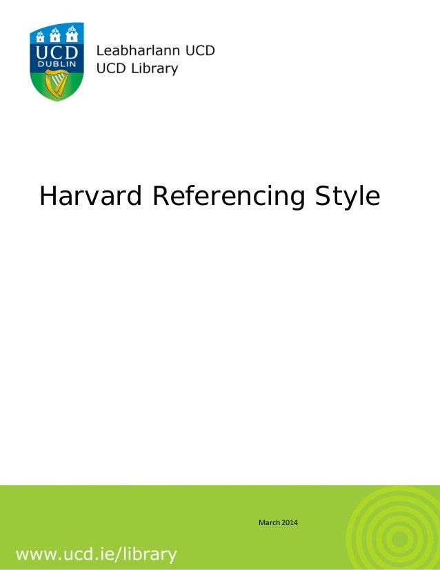 harvard style reference list example