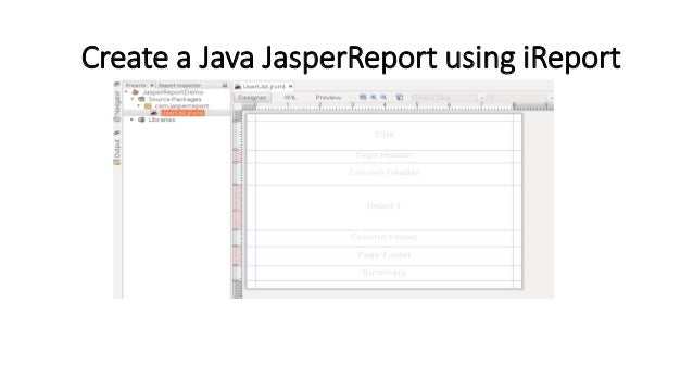 jasper report in java example code