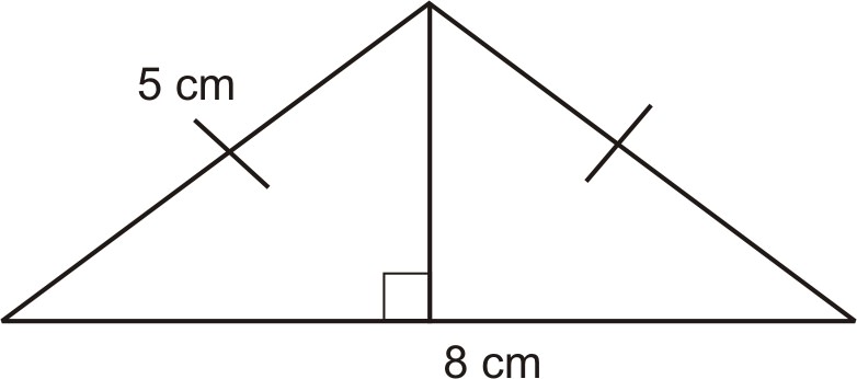 isosceles triangle pythagorean theorem example