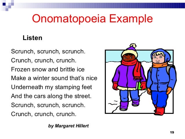 what is a example of a onomatopoeia