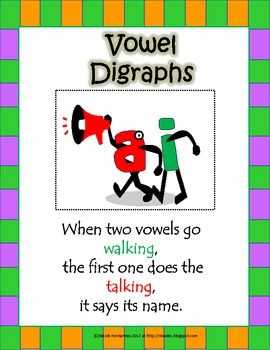 what is a vowel digraph example