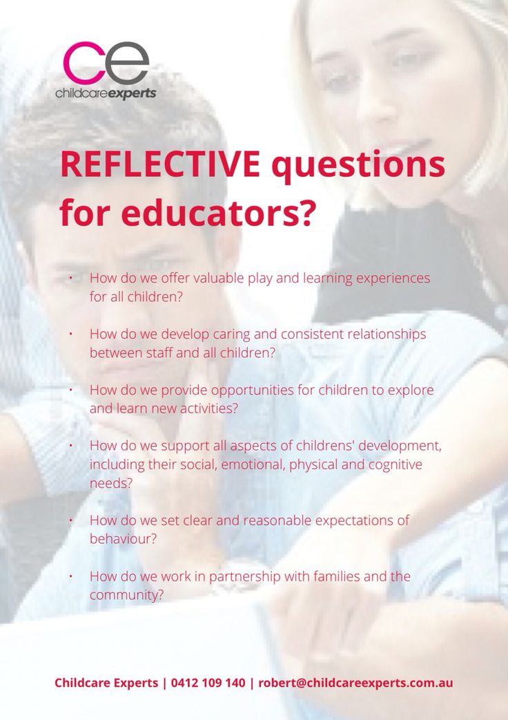 example of reflective practice in childcare