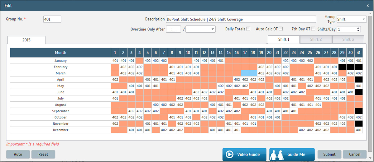 Example Of Shift Work Roster