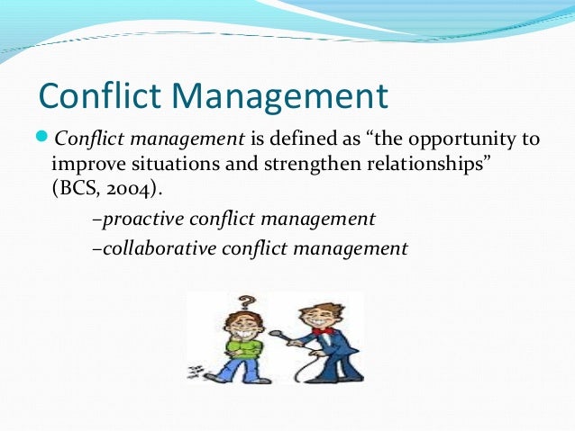 what is an example of conflict