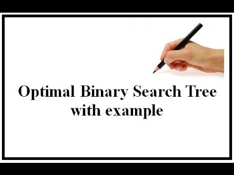 binary search tree construction example