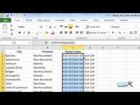 canada postal code list example