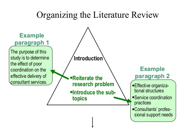 example of secondary literature review sample