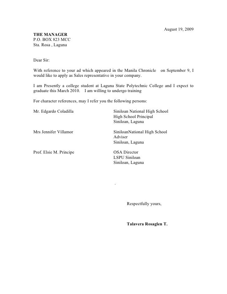 business letter example full block style
