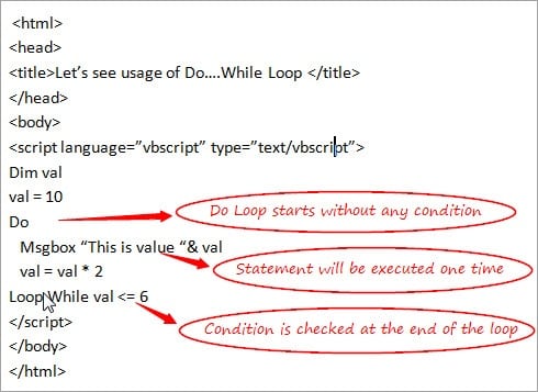 do until loop in vbscript example