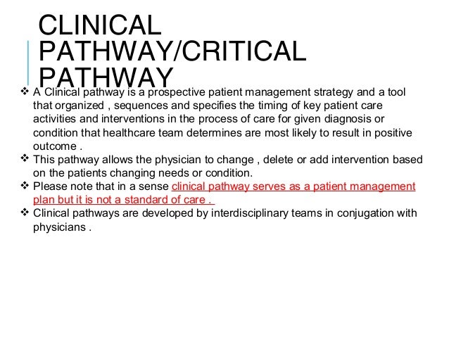 clinical standards of care example