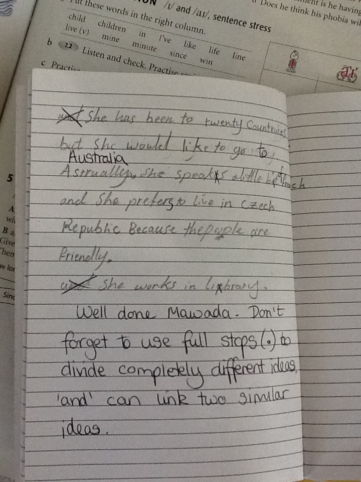 journal entry example for students