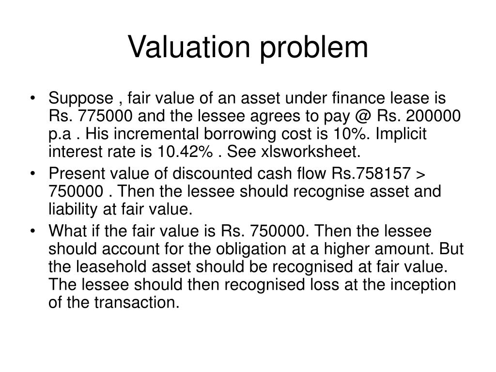 finance lease accounting example lessee