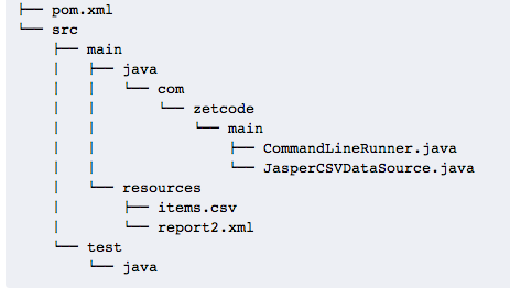 jasper report in java example code