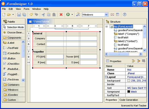 java swing layout managers example