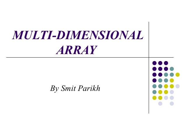 one dimensional array in c example