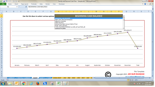 personal cash flow sheet example