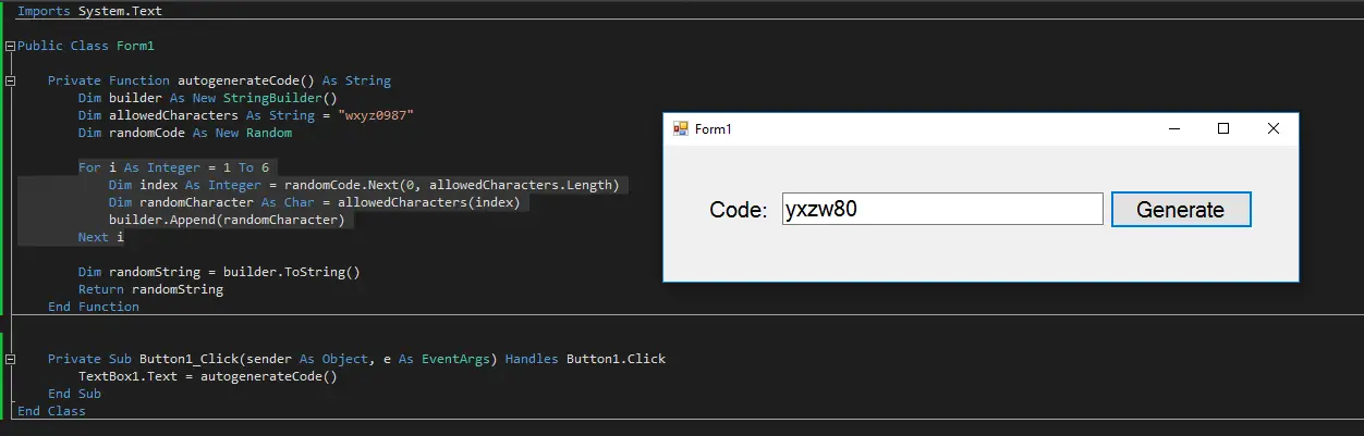 random access java code example